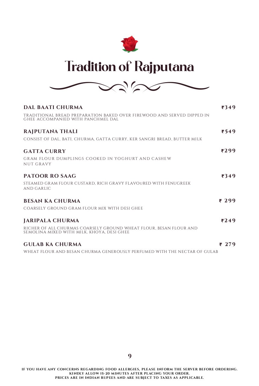 Menu Page 10